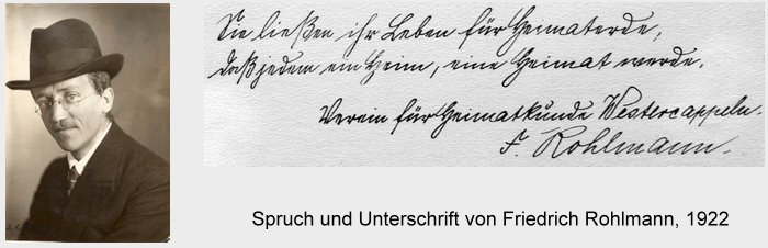 Bild und Handschrift Rohlmann