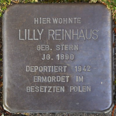 Stolperstein Lilly Reinhaus Stolperstein Lilly Reinhaus