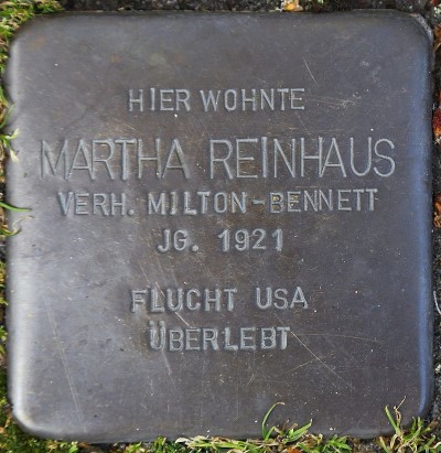 Stolperstein Martha Reinhaus